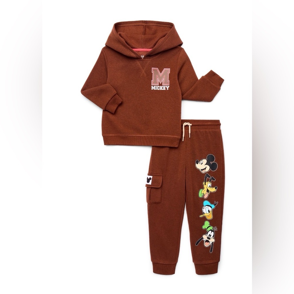 Disney Mickey & Friends Toddler 2-Piece Hoodie Jogger Set (NWT)